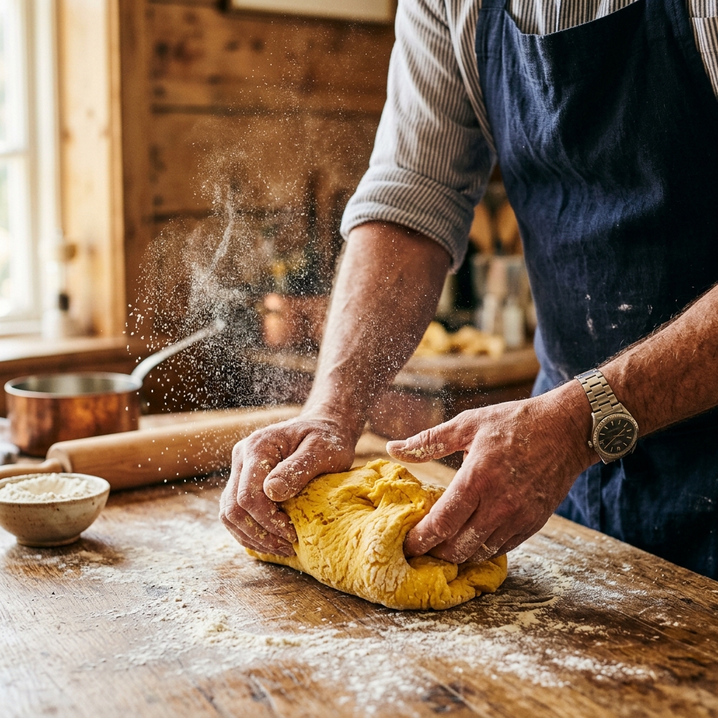 Elaboración de pasta fresca a mano